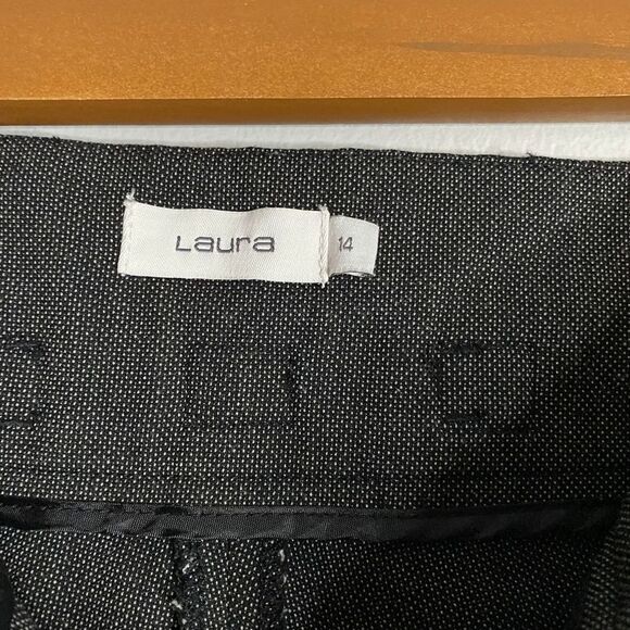 Laura Women's Gray Straight Leg Dress Pants - Picture 4 of 9